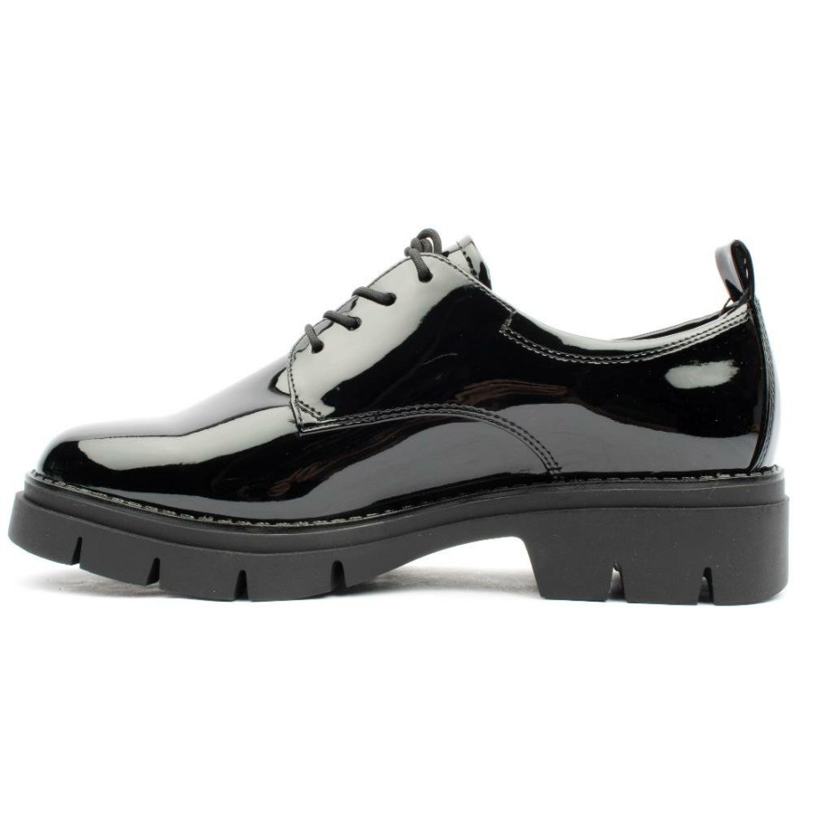 Women Tamaris | 23302 Laced Shoe - Black Patent