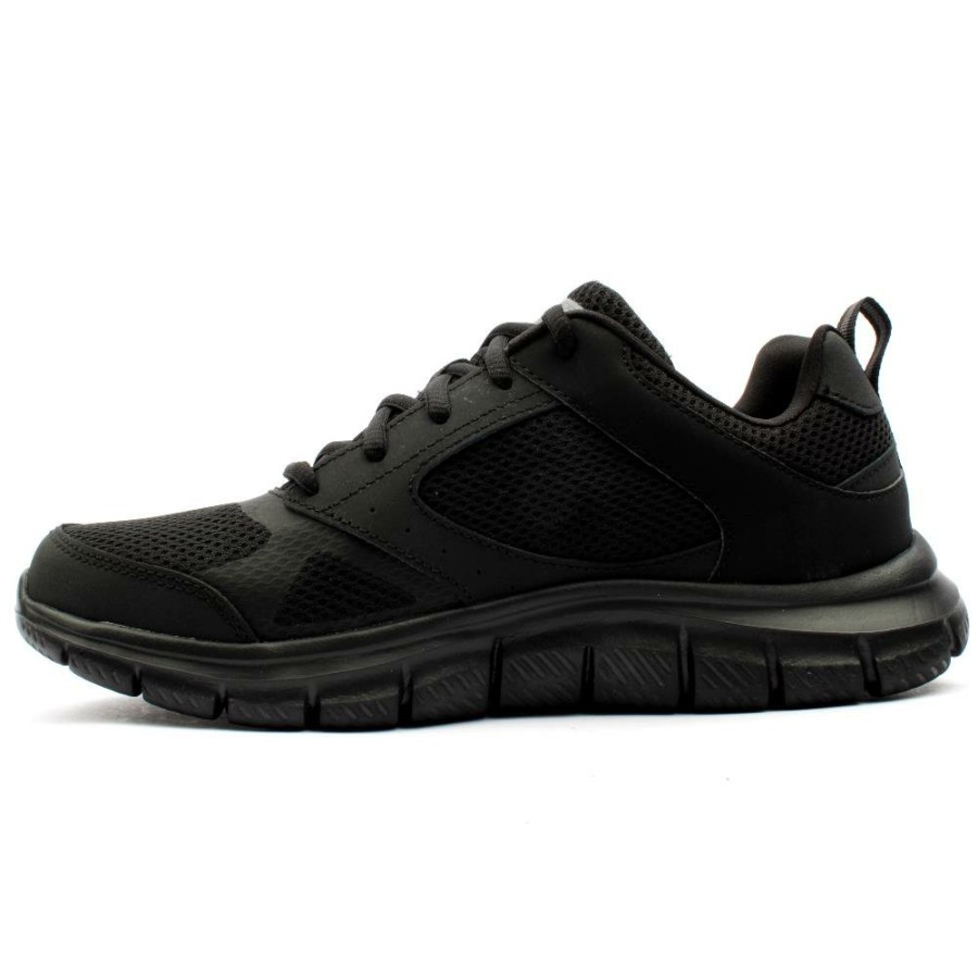 Men Skechers | 232398 Laced Trainer - Black Black