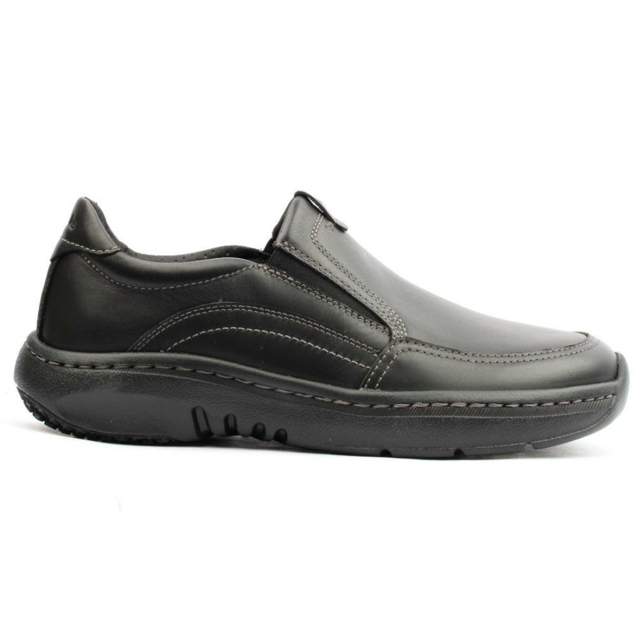 Men Clarks | Prostep Slip On Shoe - Black G