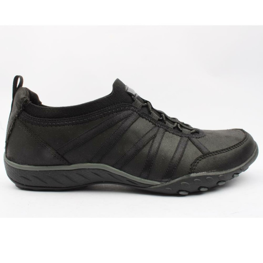 Women Skechers | 100371 Breathe Easy Shoe - Black Black