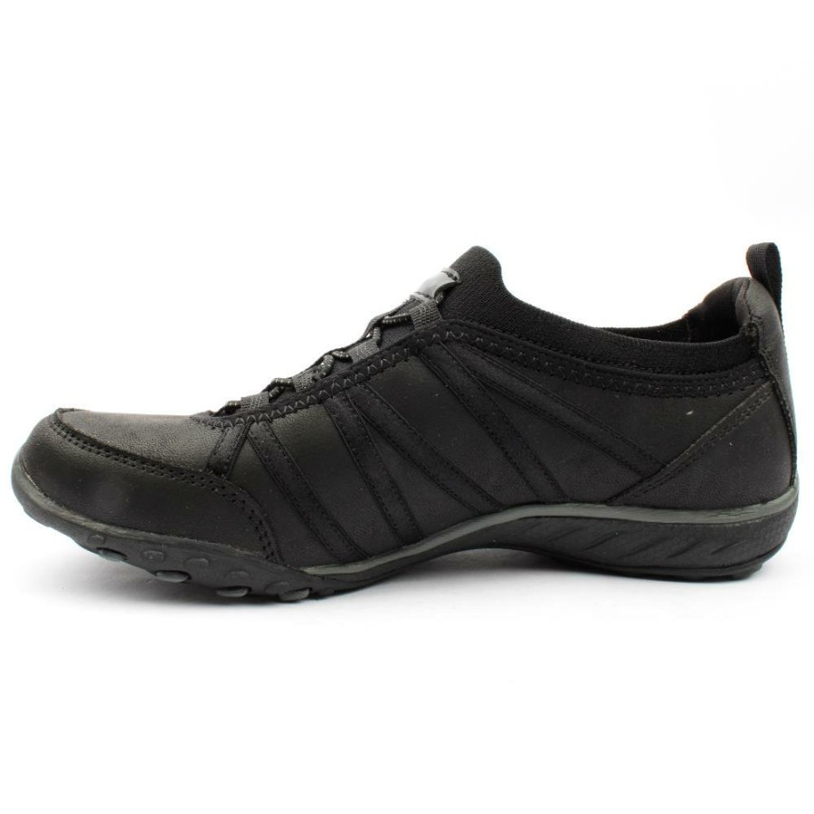 Women Skechers | 100371 Breathe Easy Shoe - Black Black