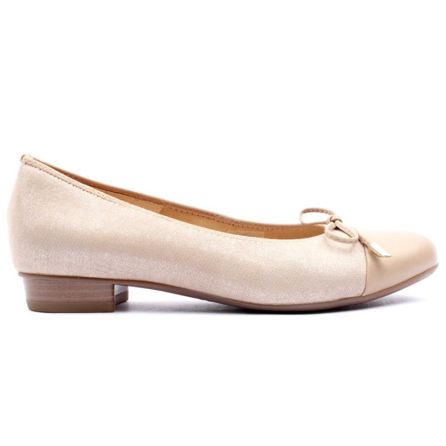 Women Ara | Ladies Bow Shoe 43721 - Metallic