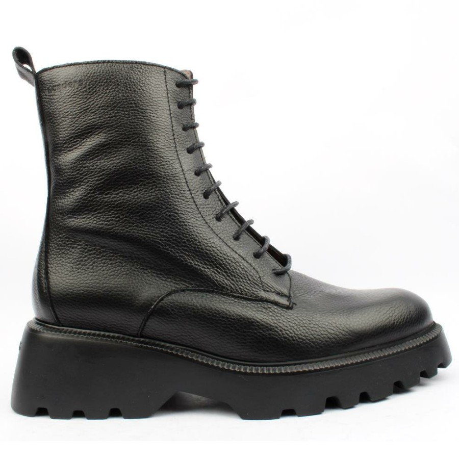 Women Wonders | C7205 Laced Boot - Black