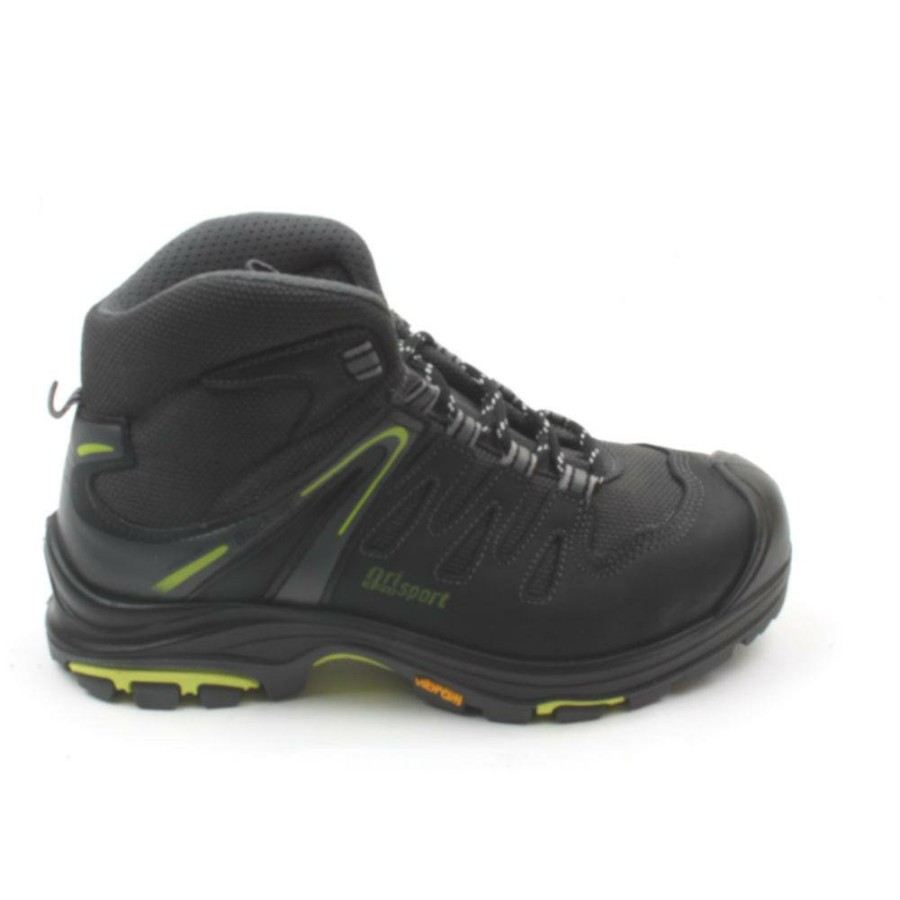 Men Gri Sport | Men Safety Trojan Boot - Black