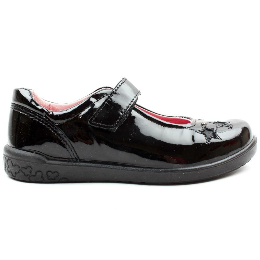 Kids Ricosta | 8626000 Velcro Shoe - Black Patent