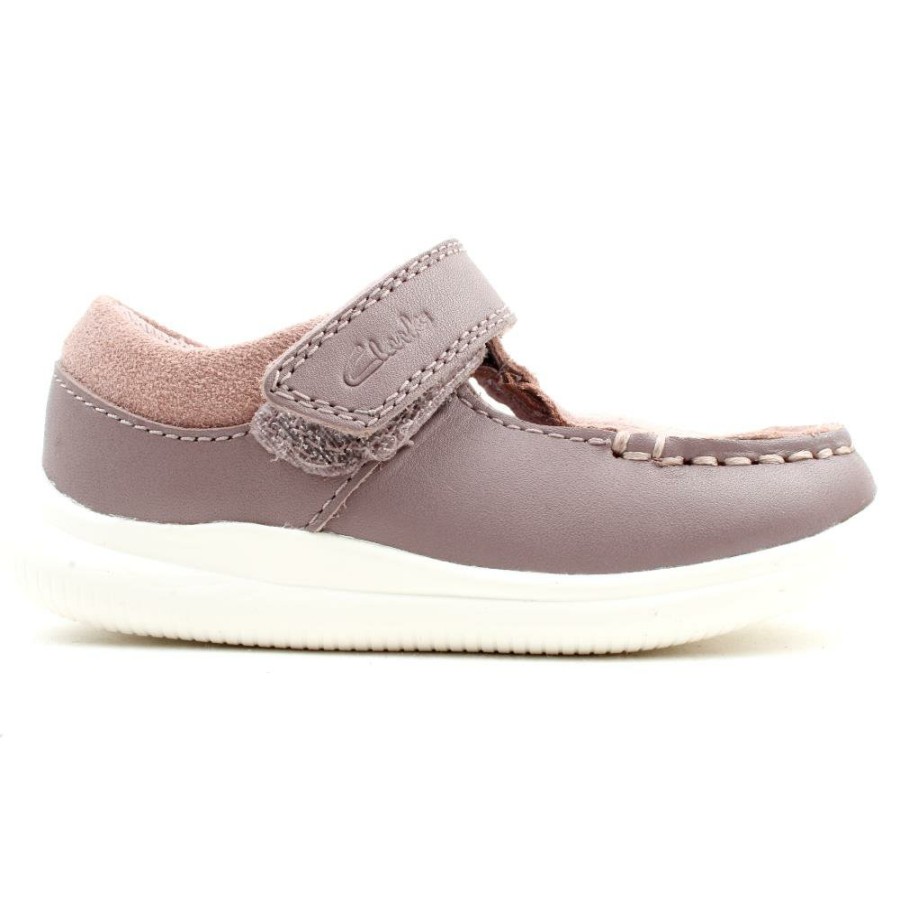 Kids Clarks | Crest Moc T T Bar Shoe - Pink H