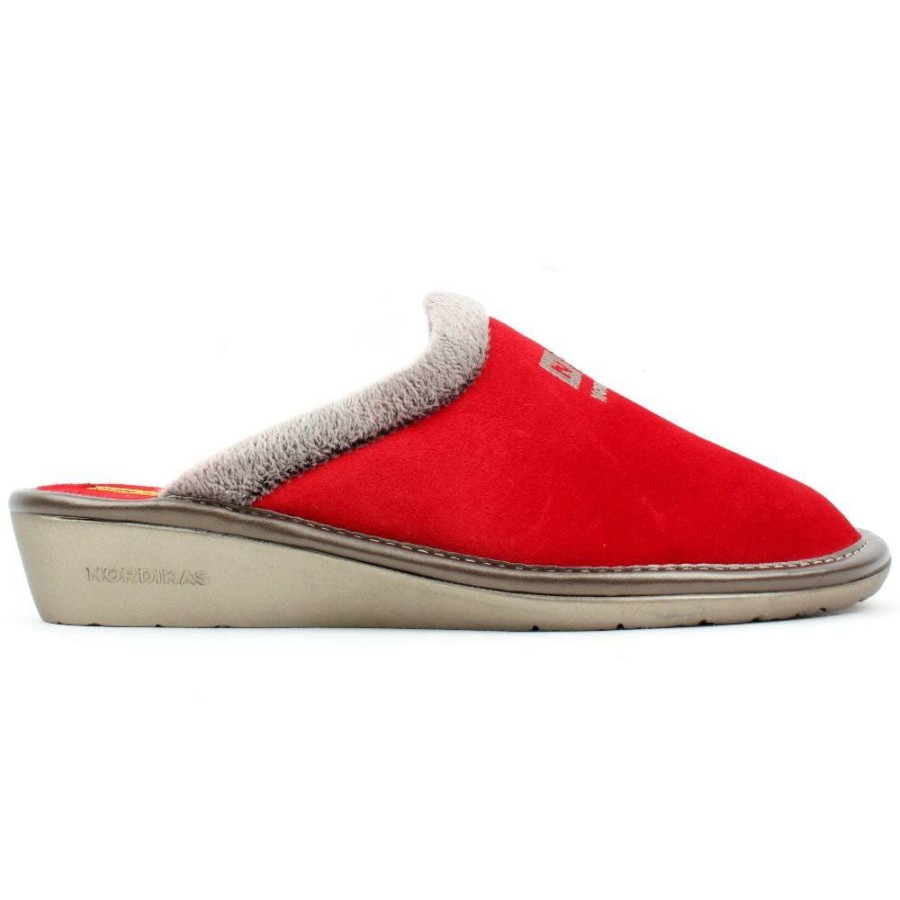 Women Nordika | 238 Suede Mule - Red Grey