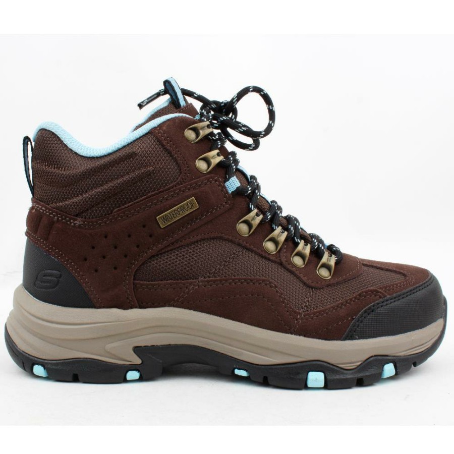 Women Skechers | 167008 Laced Boot - Choc