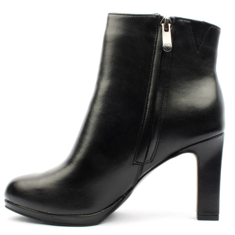 Women Marco Tozzi | 25342 Heeled Boot - Black