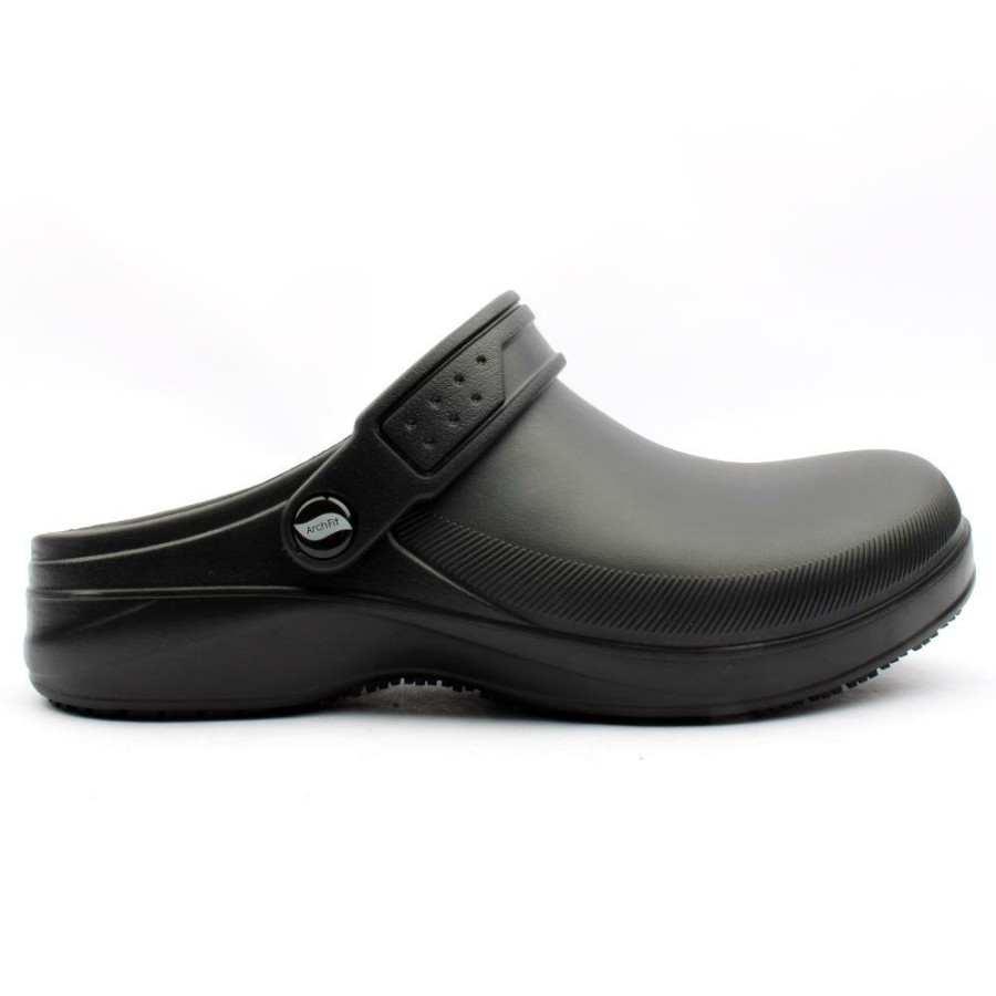 Women Skechers | 108067Ec Safety Footwear - Black