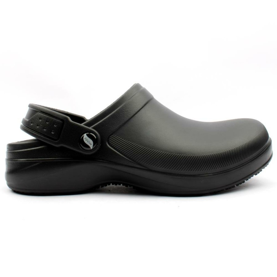 Women Skechers | 108067Ec Safety Footwear - Black