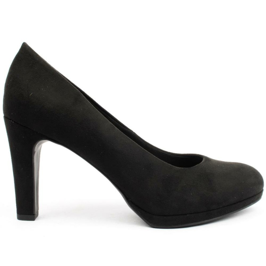 Women Marco Tozzi | 22441 Court Shoe - Black Suede