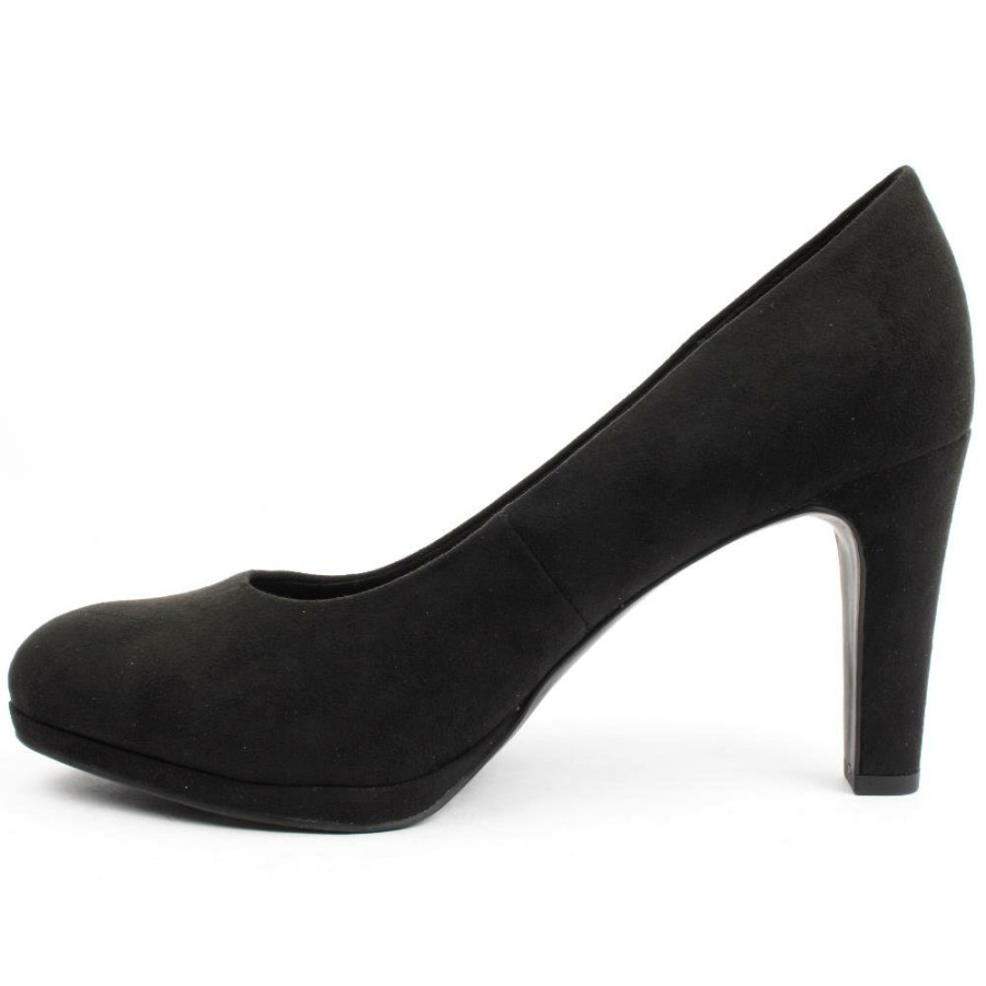 Women Marco Tozzi | 22441 Court Shoe - Black Suede