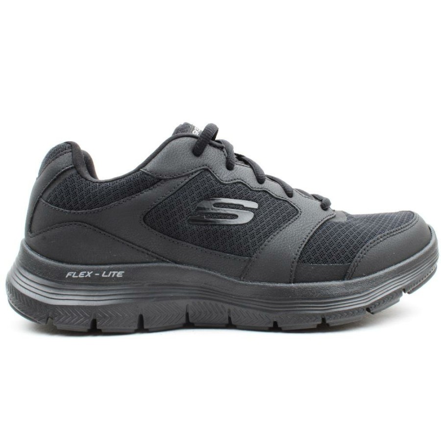 Men Skechers | 232225 Flex Advantage Runner - Black Black