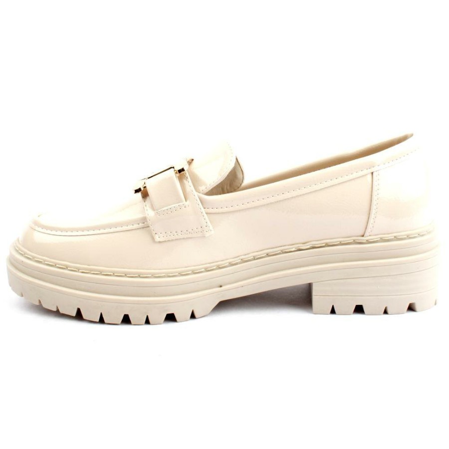 Women XTI | 141727 Loafer Shoe - Cream