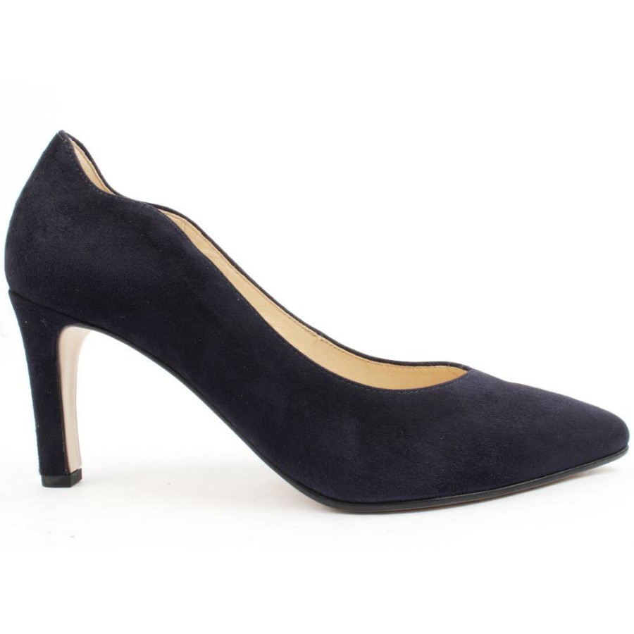 Women Gabor | 31381 Dress Court Shoe - Navy Suede