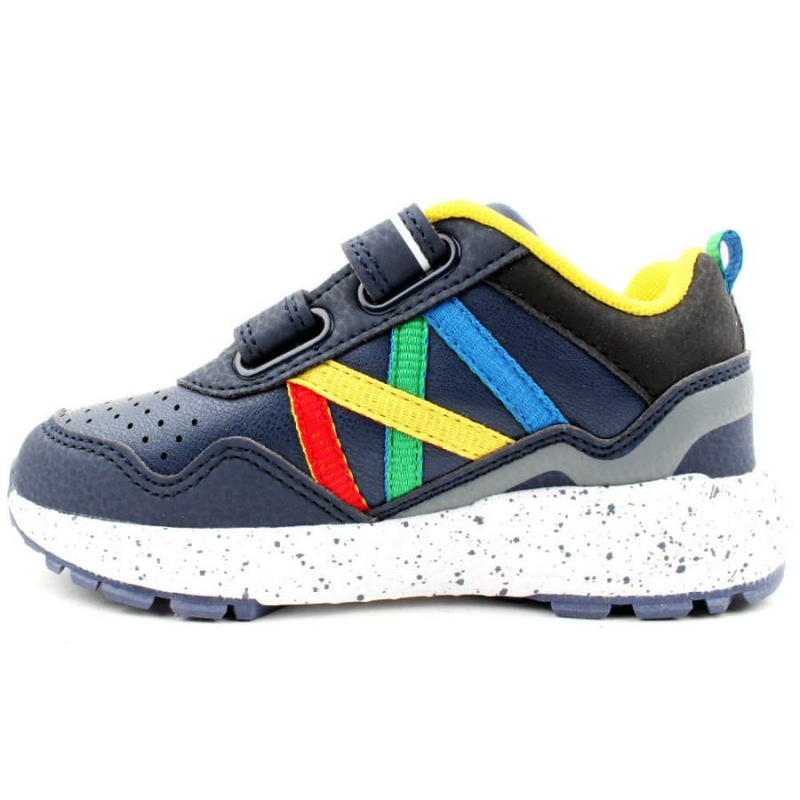 Kids Primigi | 29581 Velcro Runner - Navy Multi