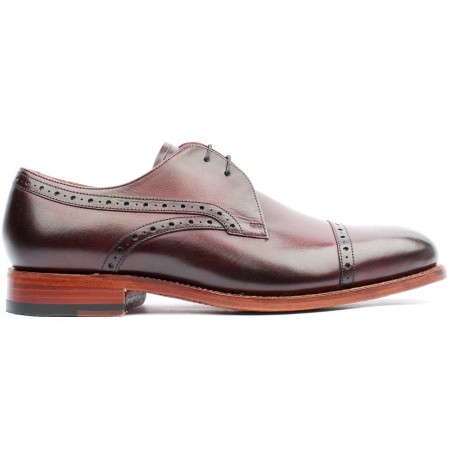 Men Barker | Laced Shoe Wye - Burgundy