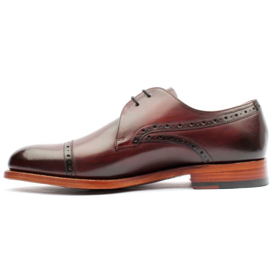 Men Barker | Laced Shoe Wye - Burgundy