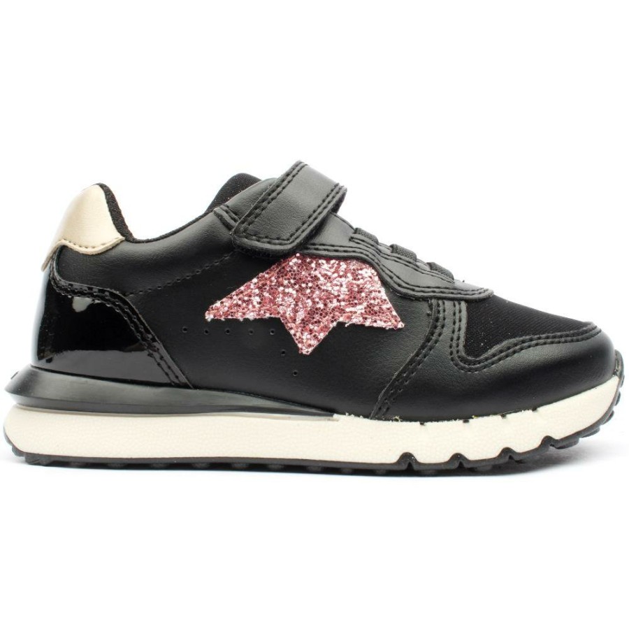 Kids Geox | J35Gzc Fastics Trainer - Black/Pink