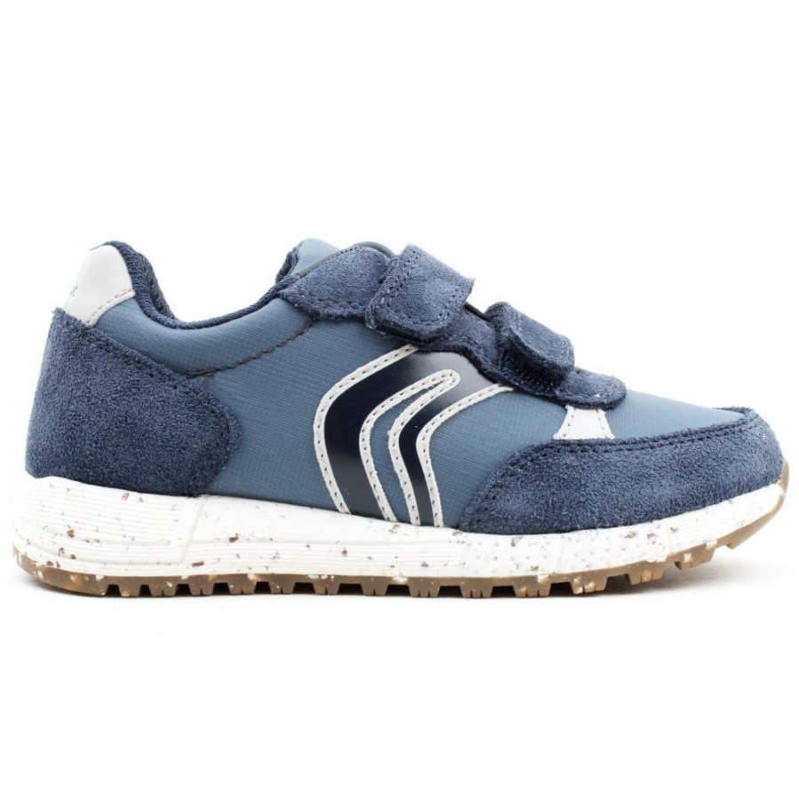 Kids Geox | J159Ea Velcro Shoe - Navy/White