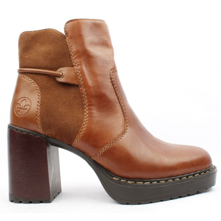 Women Rieker | Y4157 Ankle Boot - Tan