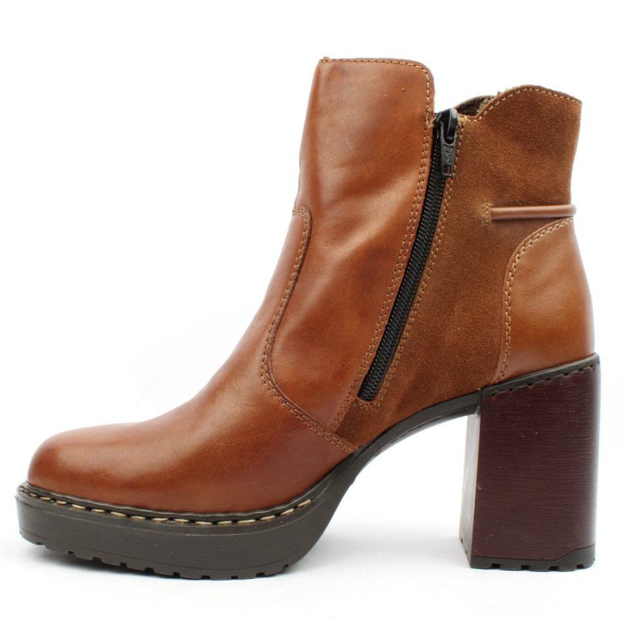 Women Rieker | Y4157 Ankle Boot - Tan