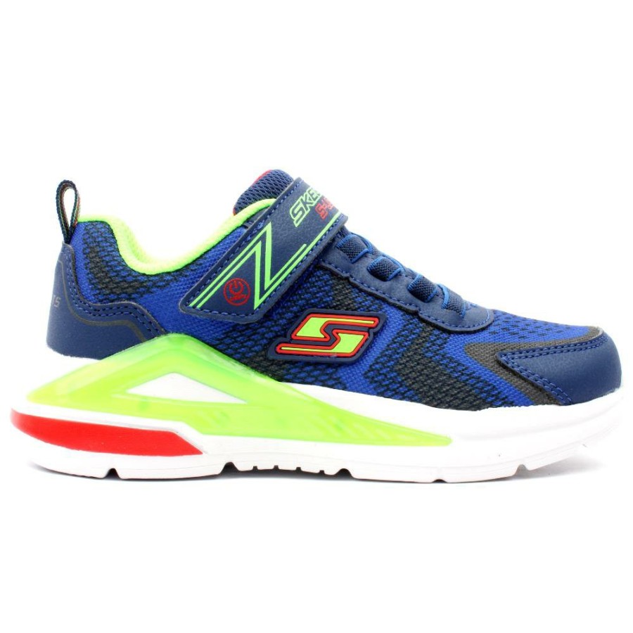 Kids Skechers | 401660L Junior Trainer - Navy Green