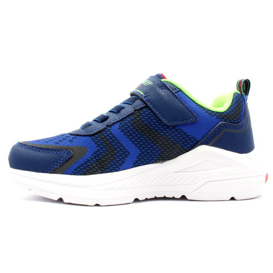 Kids Skechers | 401660L Junior Trainer - Navy Green