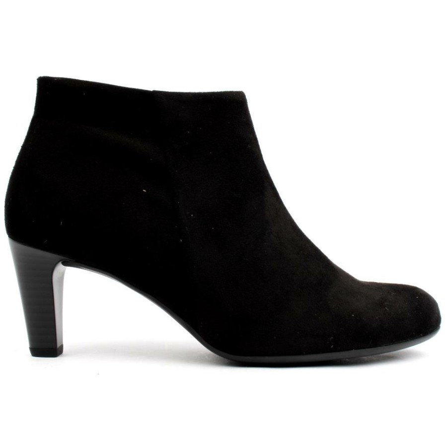 Women Gabor | 35850 Ankle Boot - Black Suede