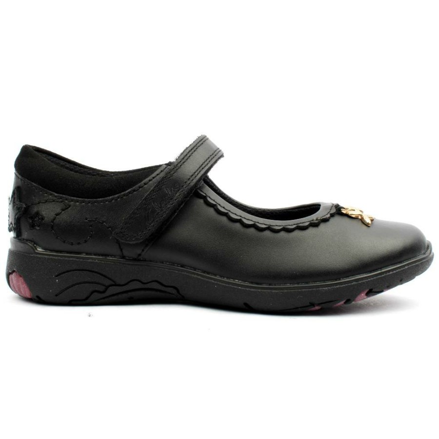 Kids Clarks | Relda Sea K Strap Shoe - Black G