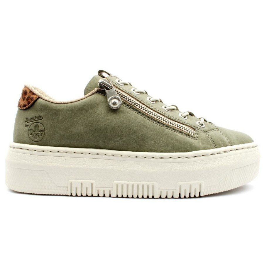 Women Rieker | M1952 Laced Shoe - Green