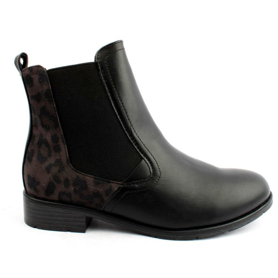 Women Marco Tozzi | 25039 Gusset Boot - Black Multi