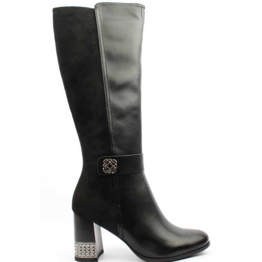 Women Redz | D3833 Knee High Boot - Black