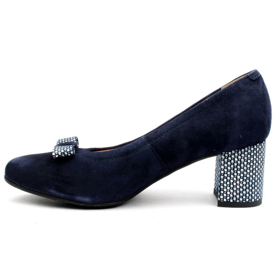 Women Bioeco by Arka | Bioeco 5856 1217 Bow Shoe - Navy Suede