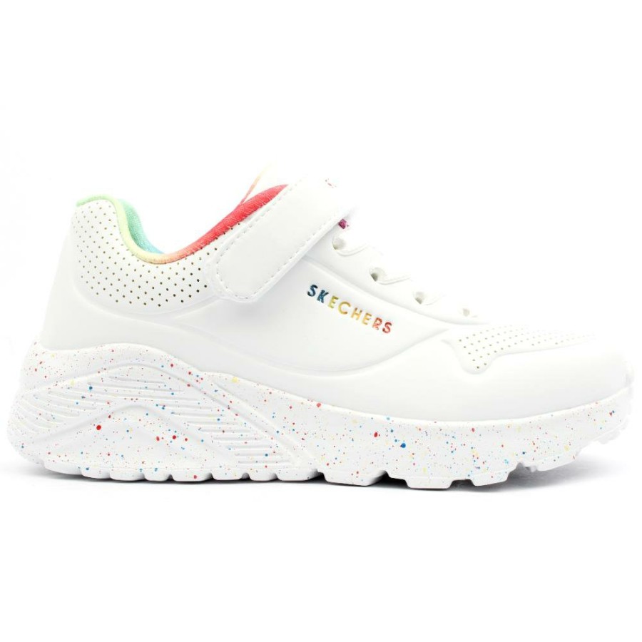 Kids Skechers | 310457L Junior Runner - White Multi