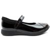 Kids Clarks | Etch Beam K Strap Shoe - Black Patent E