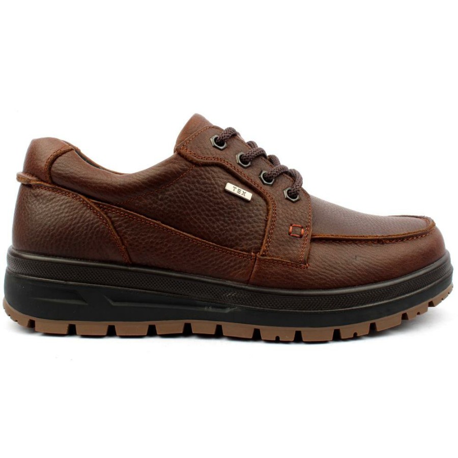 Men G Comfort | Gcomfort A912 Laced Shoe - Brown Leather