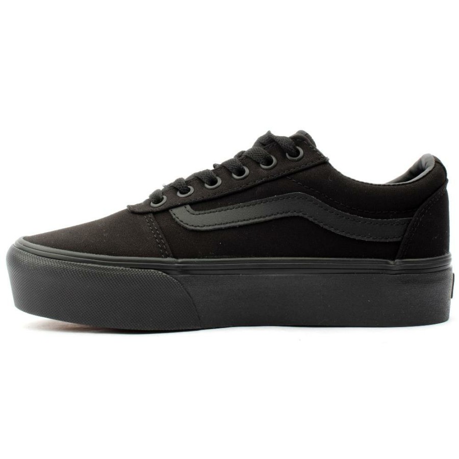 Women Vans | Wm Ward Platform Laced Shoe - Black Black