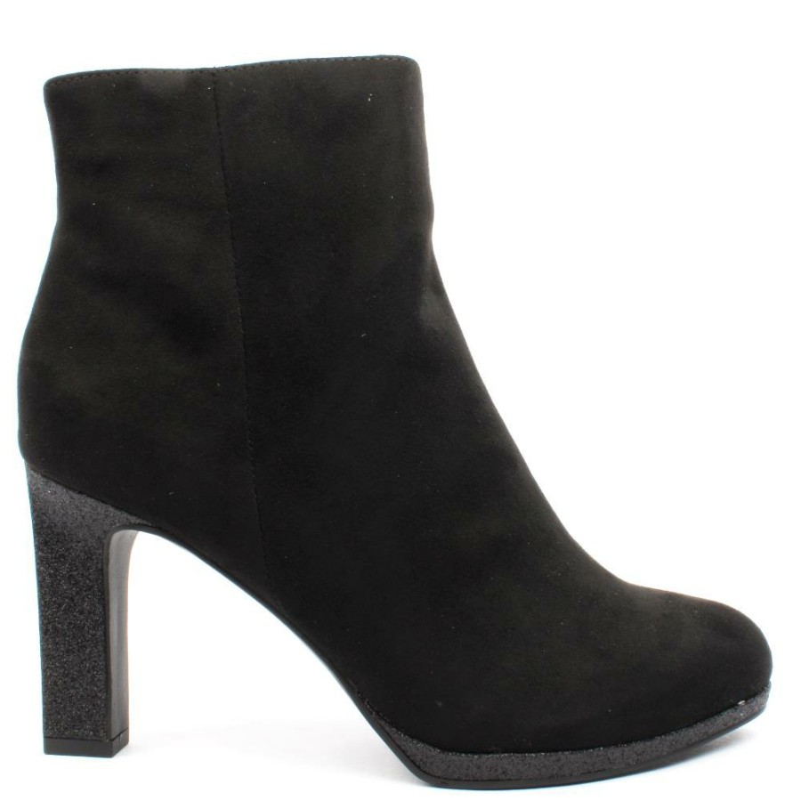 Women Marco Tozzi | 25341 Ankle Boot - Black Suede