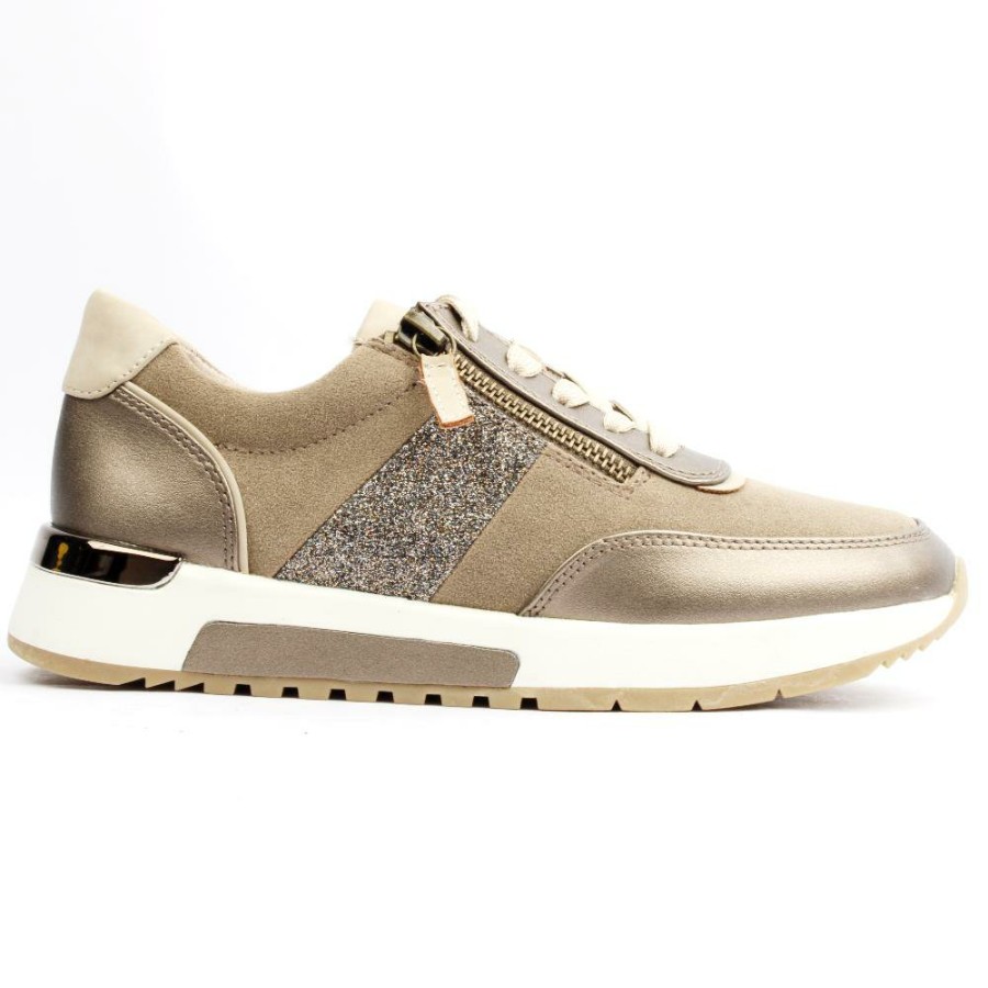 Women Jana | 23770 Laced Shoe - Taupe