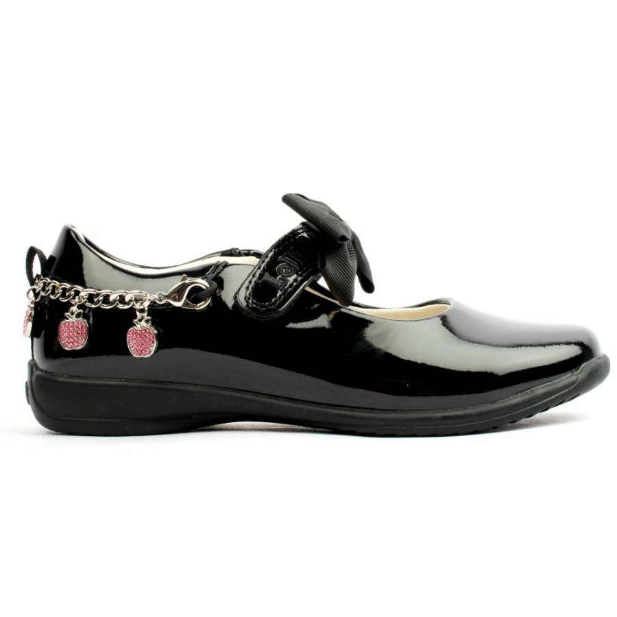 Kids Lelli Kelly | Lk8739 Strap Shoe - Black Patent