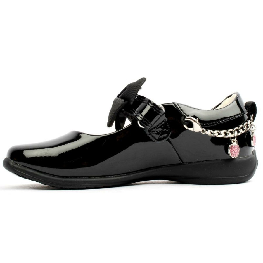 Kids Lelli Kelly | Lk8739 Strap Shoe - Black Patent