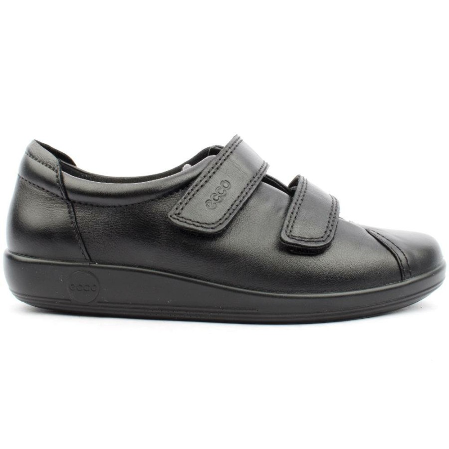 Women ECCO | Soft 2.0 Velcro 206513 - Black Black