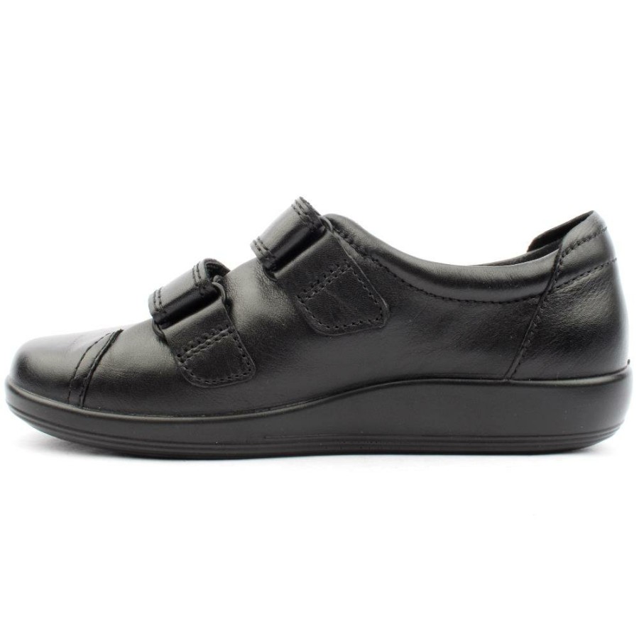 Women ECCO | Soft 2.0 Velcro 206513 - Black Black