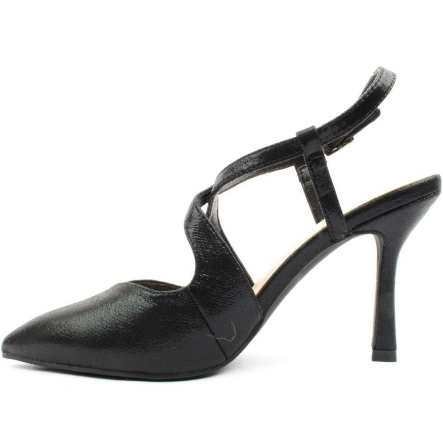 Women Menbur | 24586 Strap Shoe - Black