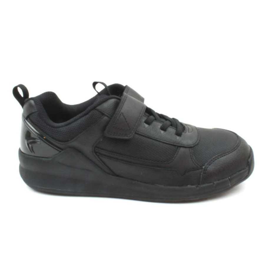 Kids Clarks | Orbit Sprint Y Strap Shoe - Black G