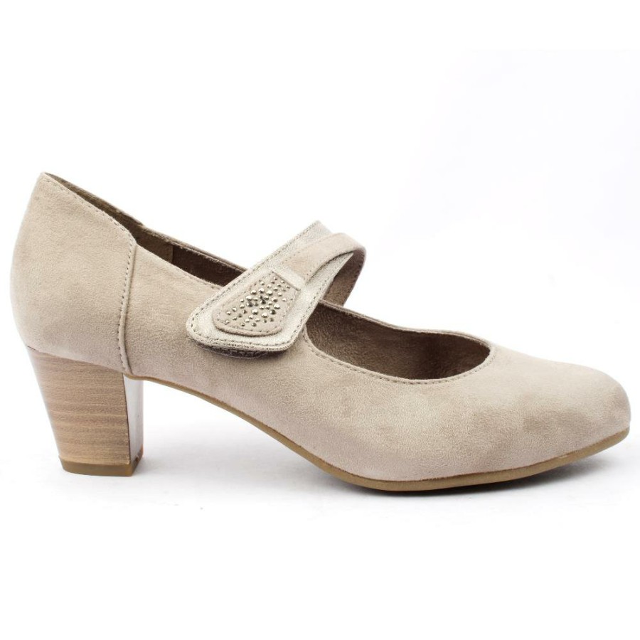 Women Jana | 24464 Heeled Strap Shoe - Stone