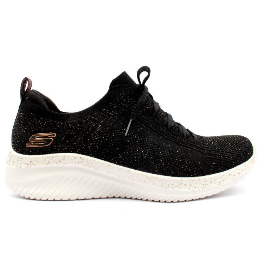 Women Skechers | 149865 Ultra Shoe - Black Rose