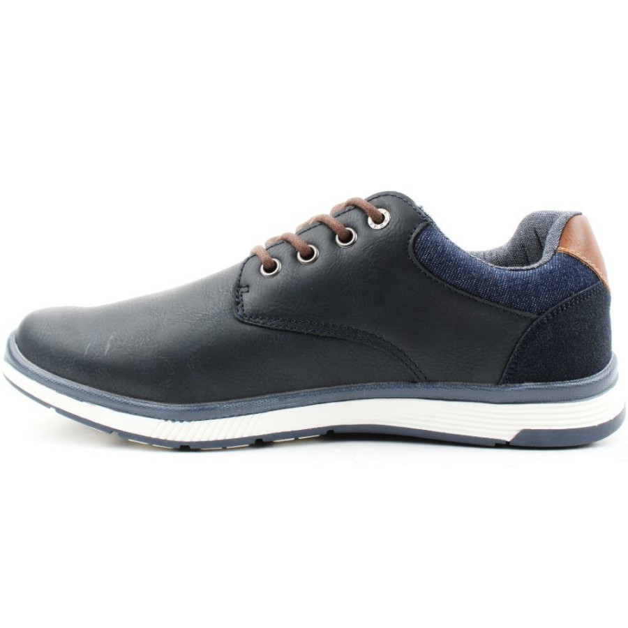 Men Lloyd & Pryce | Lloyd And Pryce Burger Laced Shoe - Navy